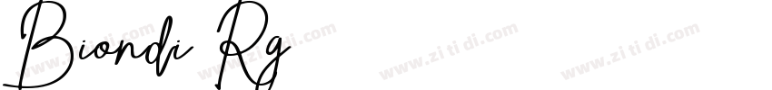 Biondi Rg字体转换